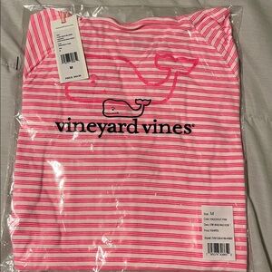 Vineyard Vines Pink and White Striped Tee